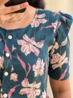 Women’s Floral Printed Rayon Frock Style Kurti – Casual Wear - Image 3