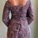 Product Name: Women Printed Short Kurta – Red Ethnic Print - Image 3