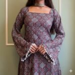 Product Name: Women Printed Short Kurta – Red Ethnic Print - Image 2