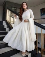 White Chickenkari Full Set On SHOPVA