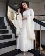 White Chickenkari Full Set On SHOPVA - Image 2