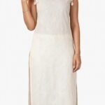 White sleeveless kurta pajama Shopva