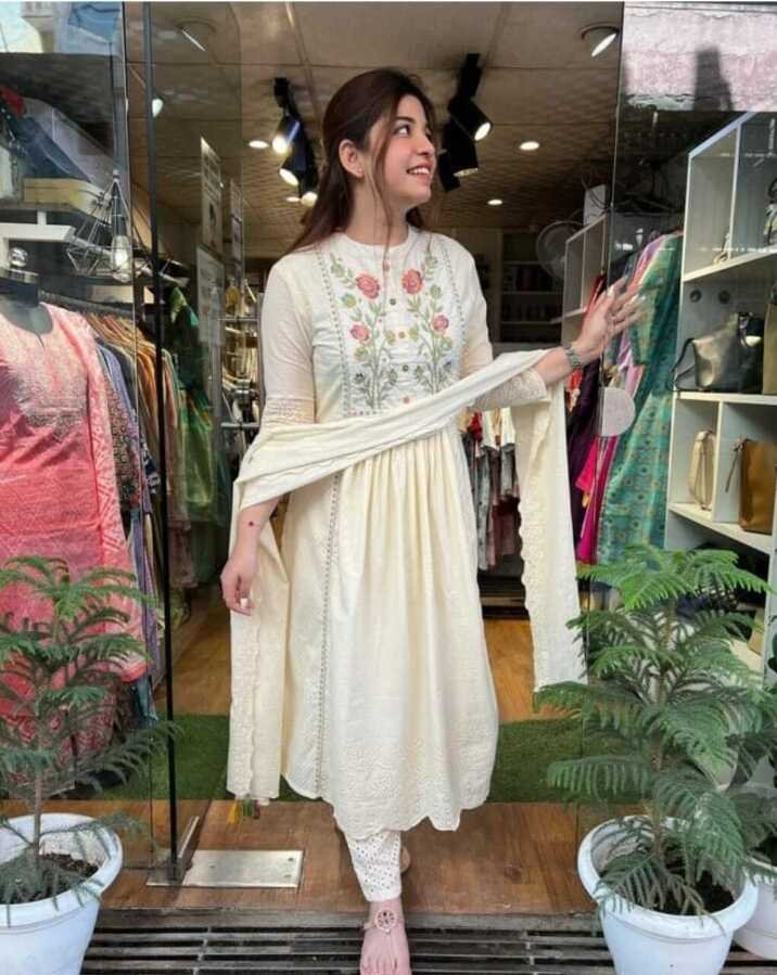 WhatsApp Image 2026-10-17 at 11.41.22 Women's off-white floral embroidered suit set with matching pants and dupatta ShopVa - Image 1