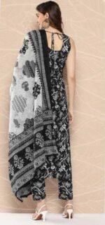 Women's off-white floral embroidered suit set with matching pants and dupatta ShopVa - Image 4