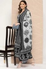 Women's off-white floral embroidered suit set with matching pants and dupatta ShopVa - Image 5