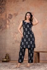 black and white 3 piece suit set for women - Image 3