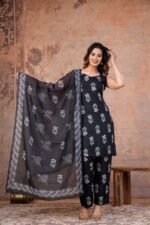 black and white 3 piece suit set for women - Image 4